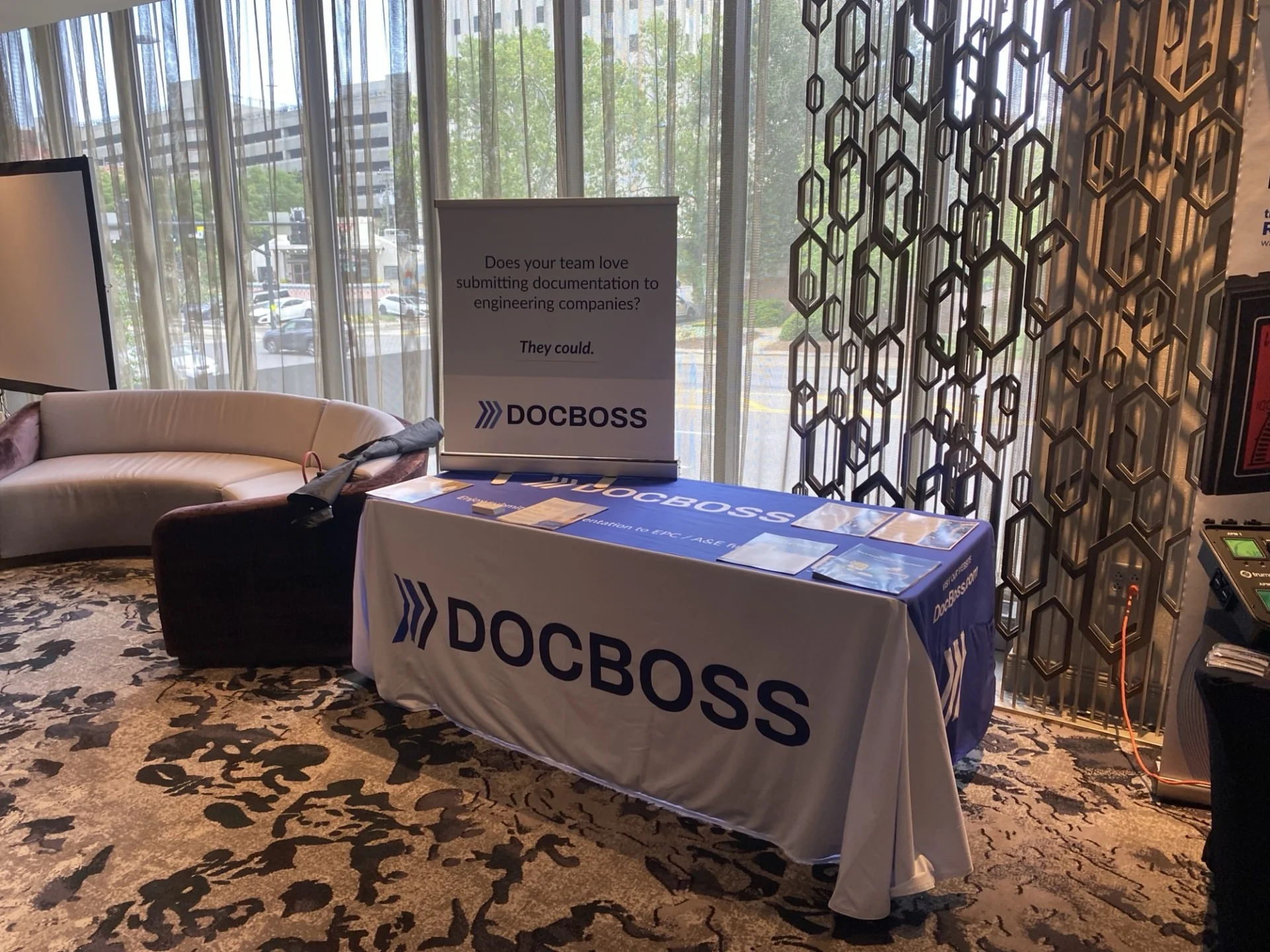 DocBoss exhibits at the MCAA Industry Forum in Nashville.