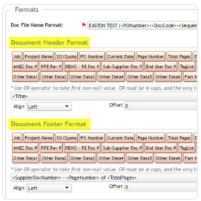 Apply custom headers and footers to every page of every document